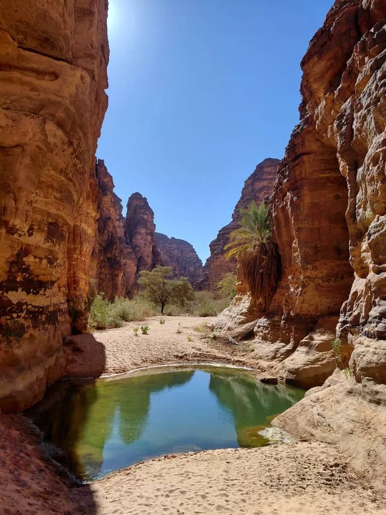 Passage dans l'oued