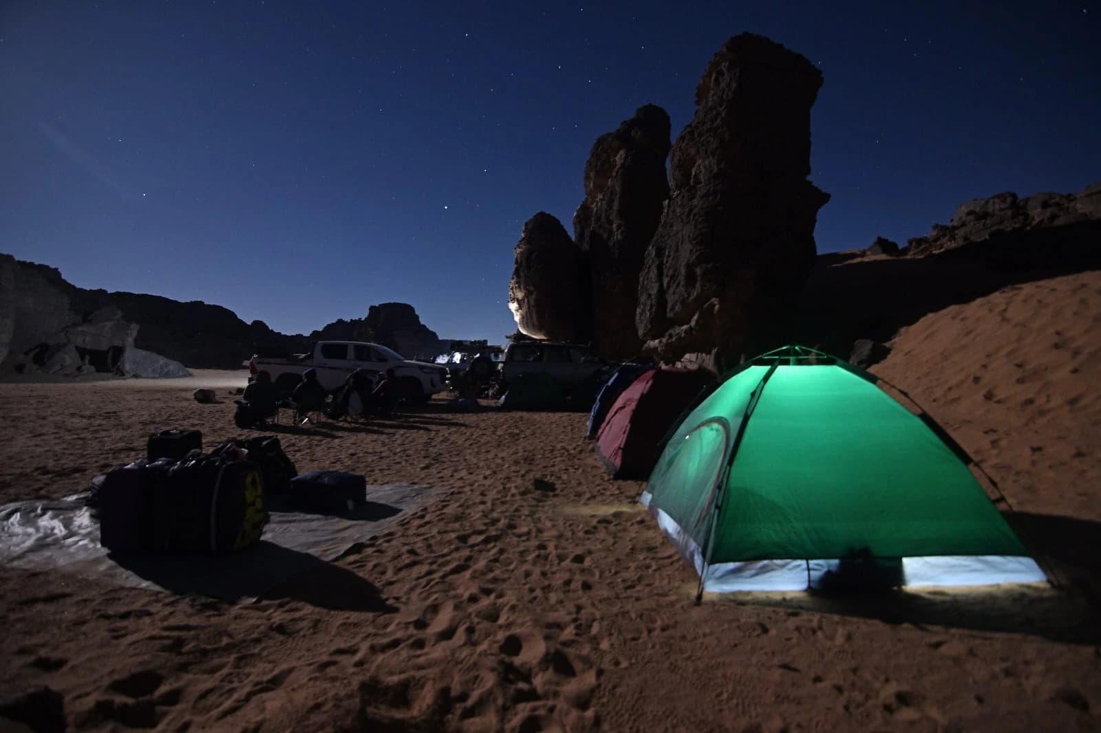 Tente et bivouac dans le desert